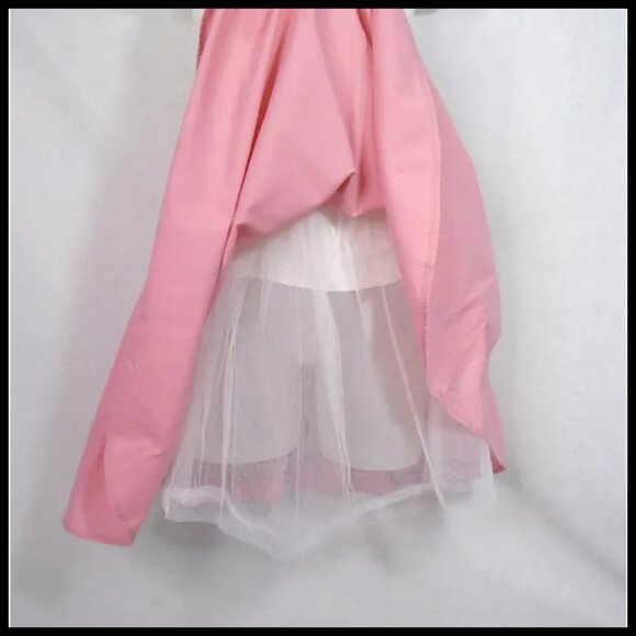 50s Vintage Pink Circle Skirt With Crinoline for Women or Girls - Picture 7 of 14